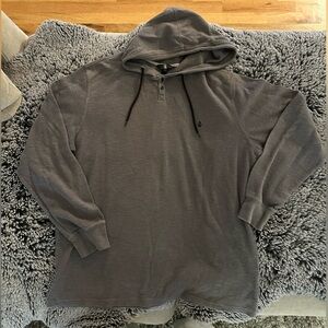 Volcom Deep Army Green Waffle Knit Hoodie
